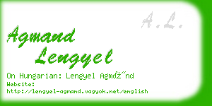 agmand lengyel business card